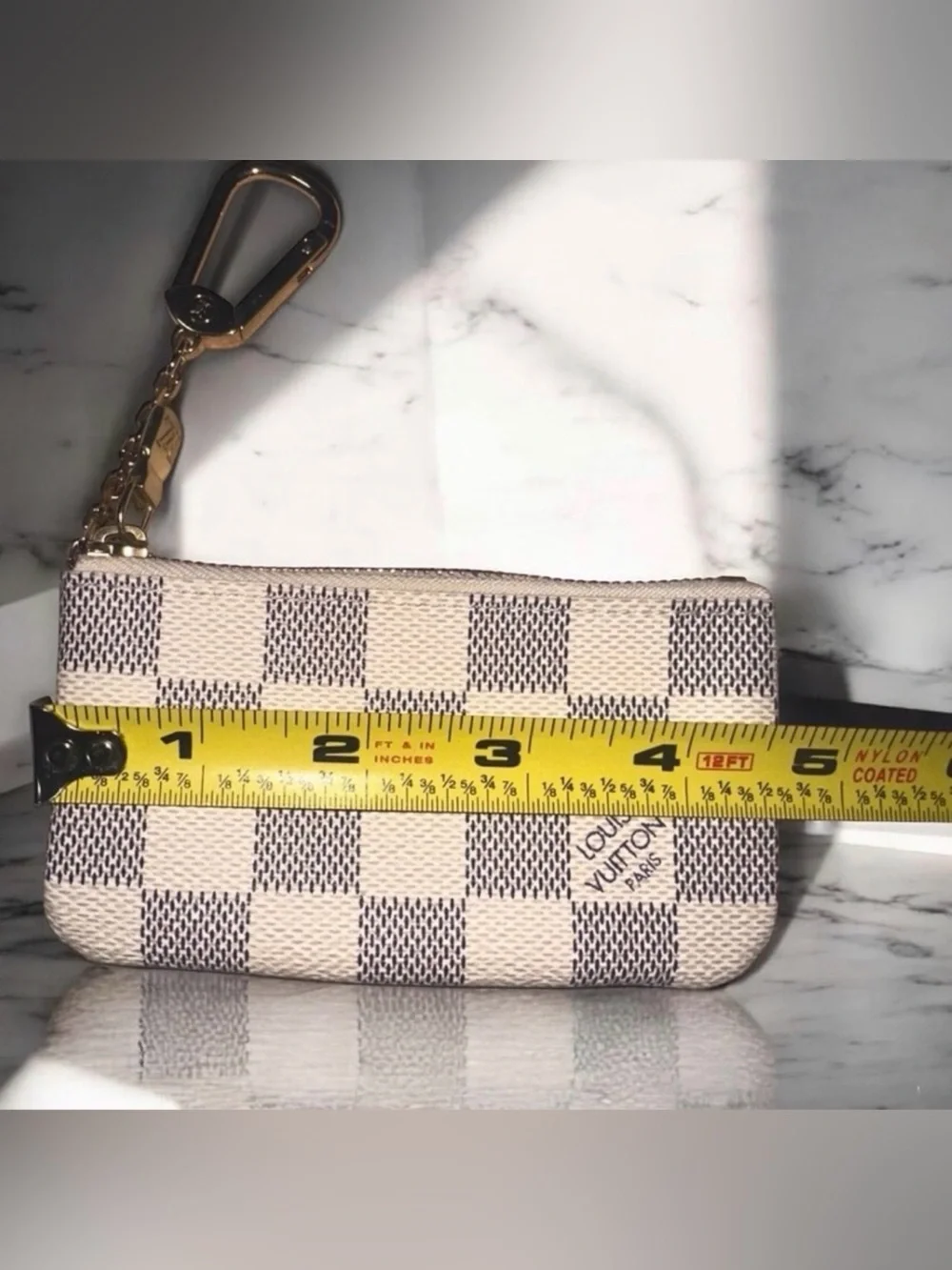 Louis Vuitton Key Pouch Damier Azur White/Blue